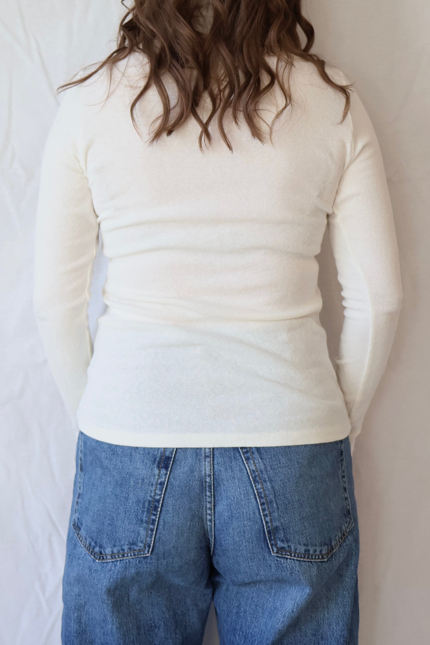 Whidbey Turtleneck| Washed White