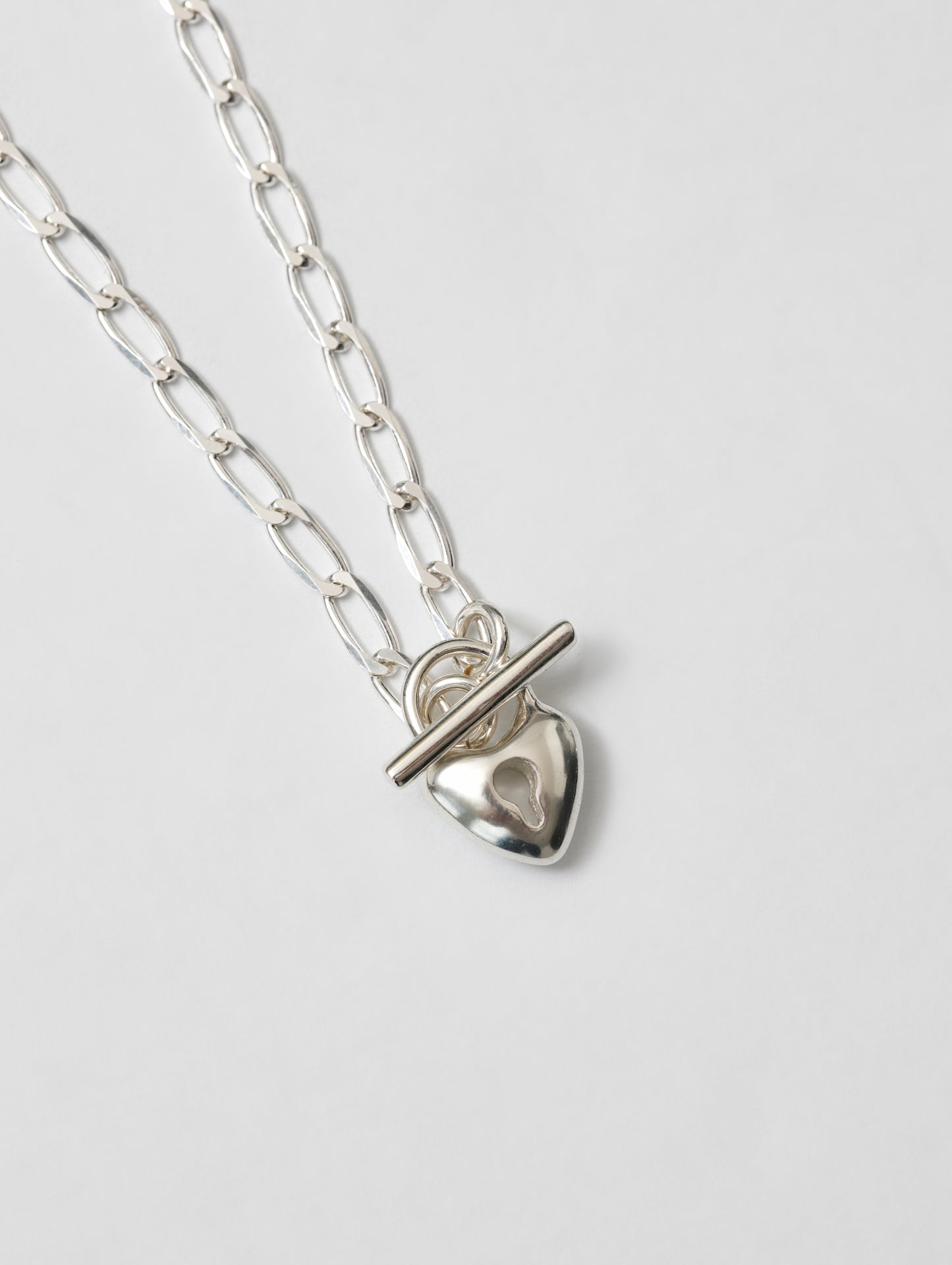 Heart Toggle Necklace | Sterling Silver