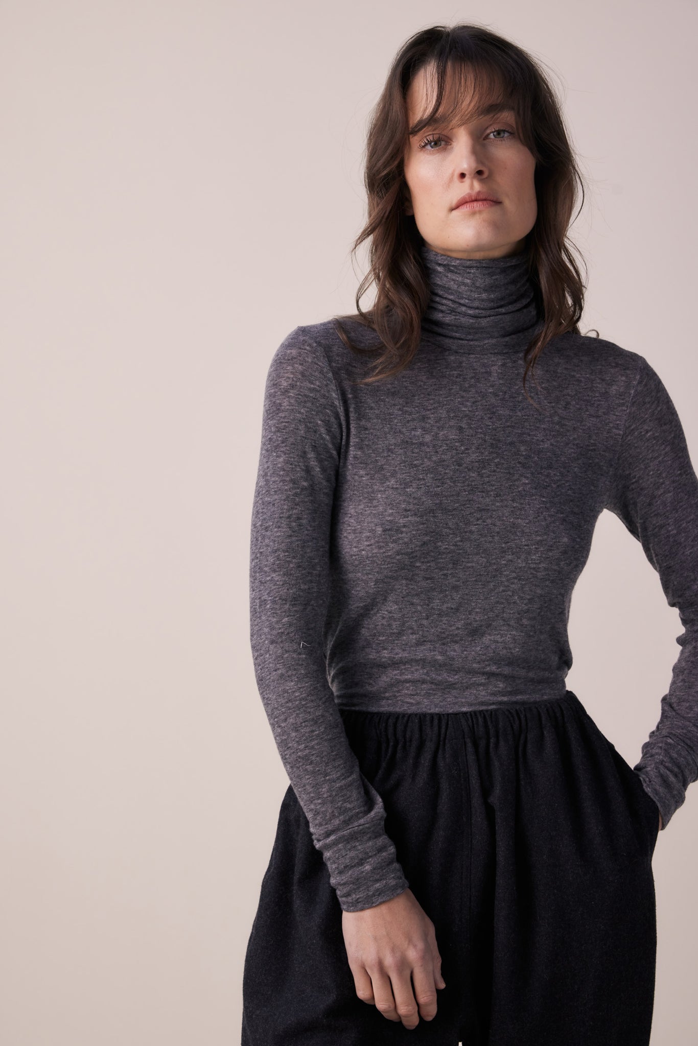 Heather gray cheap turtleneck