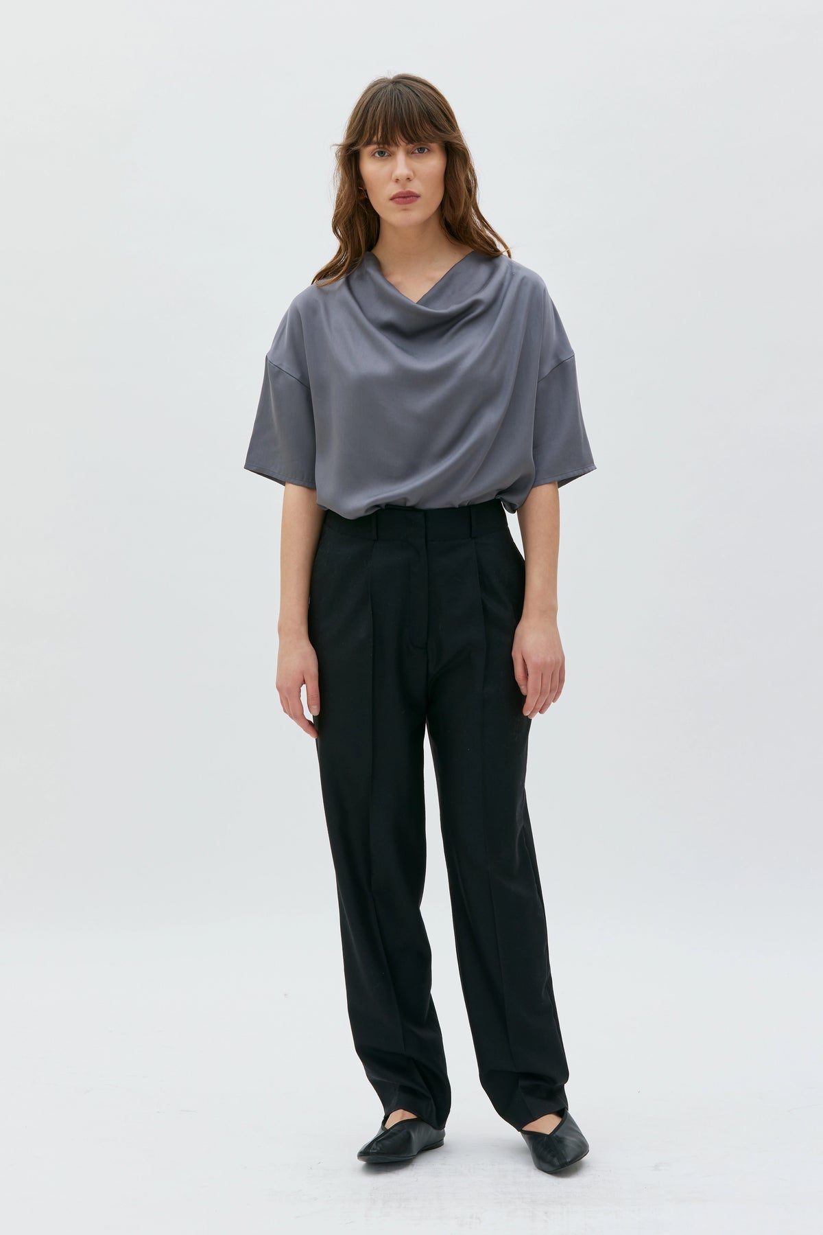Amita Blouse | Slate Grey