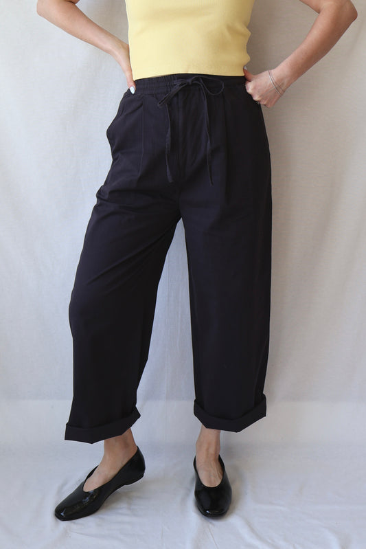 Tie Trouser | Faded Black