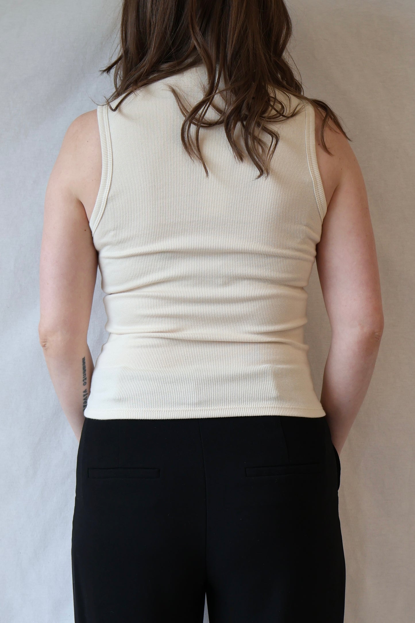 Mel Ribbed Mock Neck Tank | Sugar