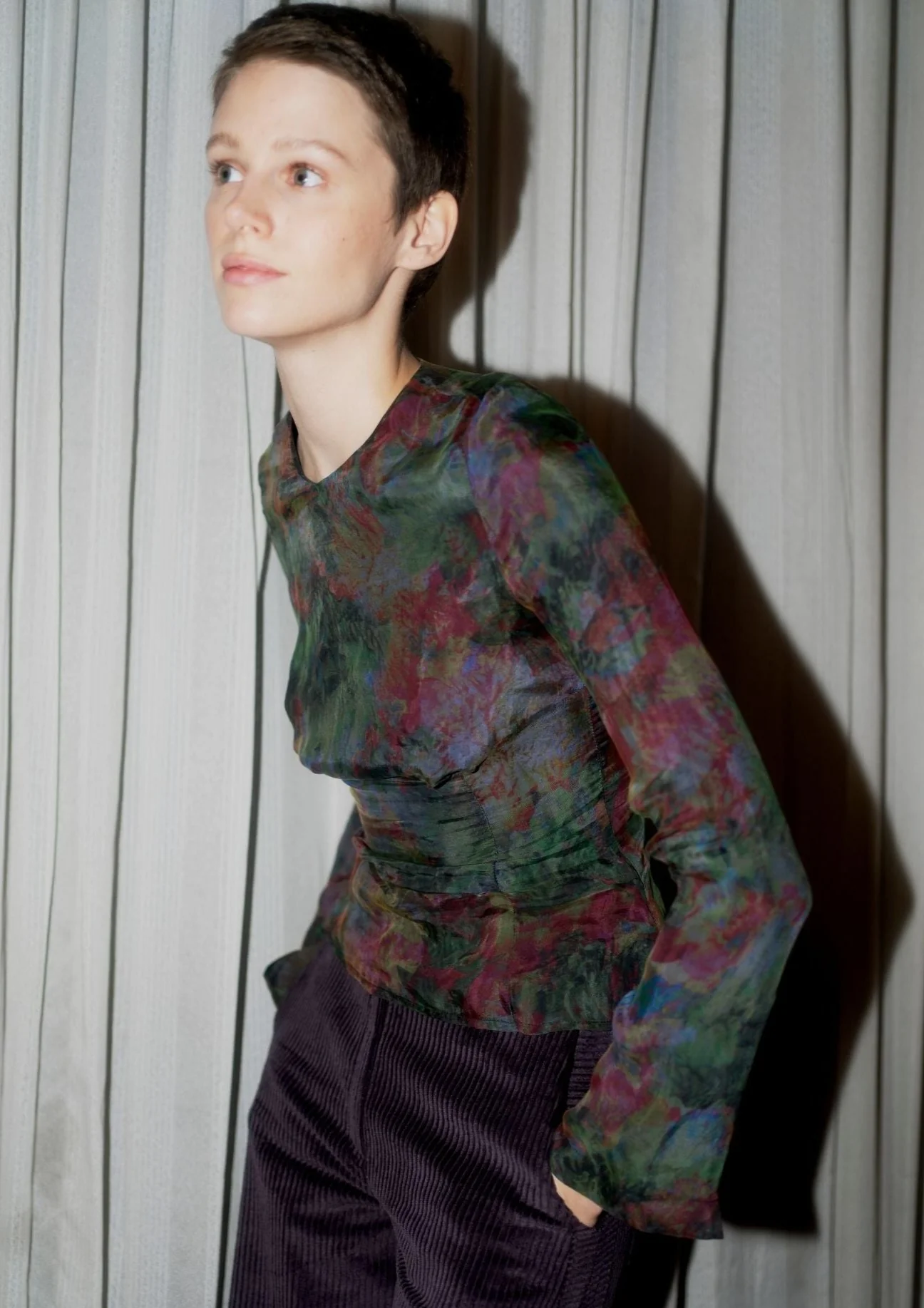 Desiree Top | Swirl Print