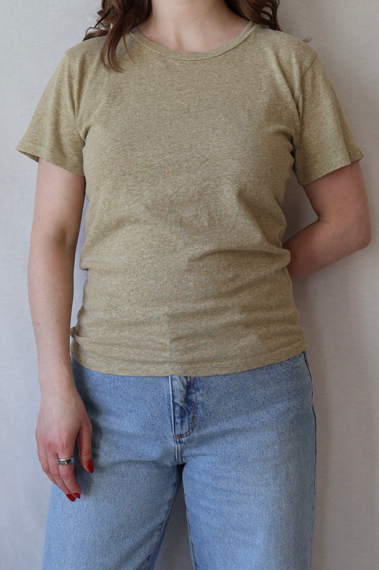 Heathered Lorel Tee | Desert Khaki