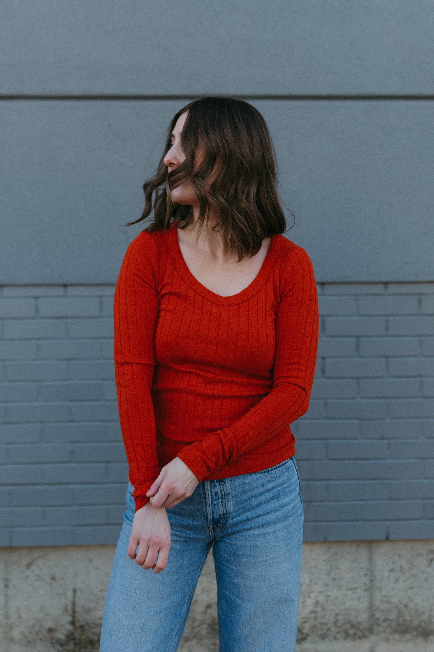 Casilda Long Sleeve | Pumpkin