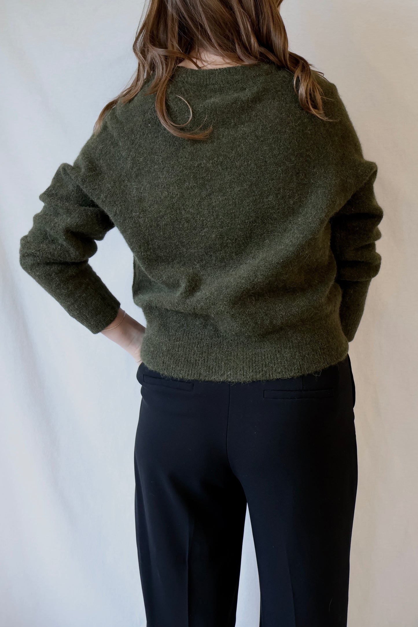 Nor Cropped Sweater | Deep Forest