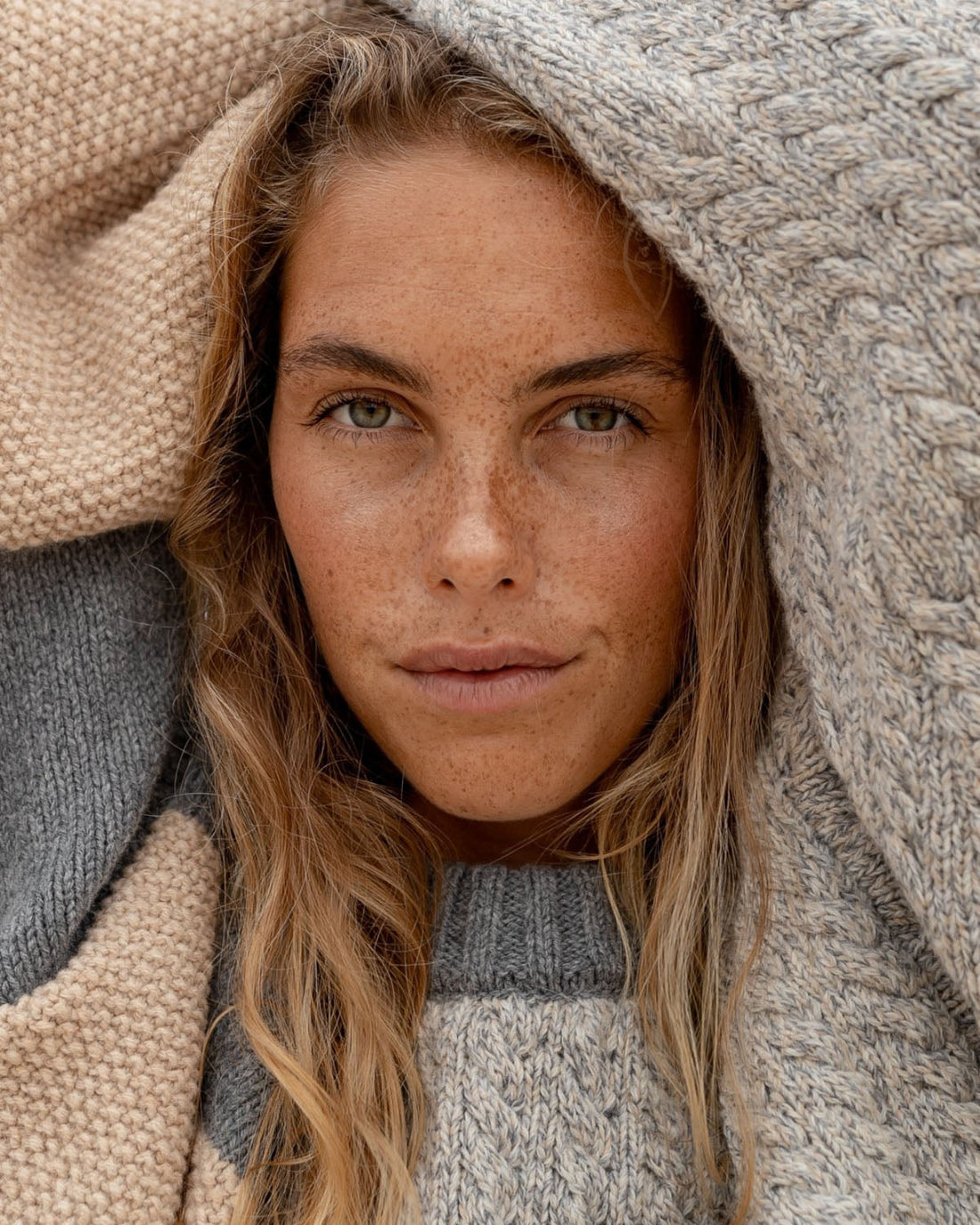 Patch Sweater | Pebble Grey