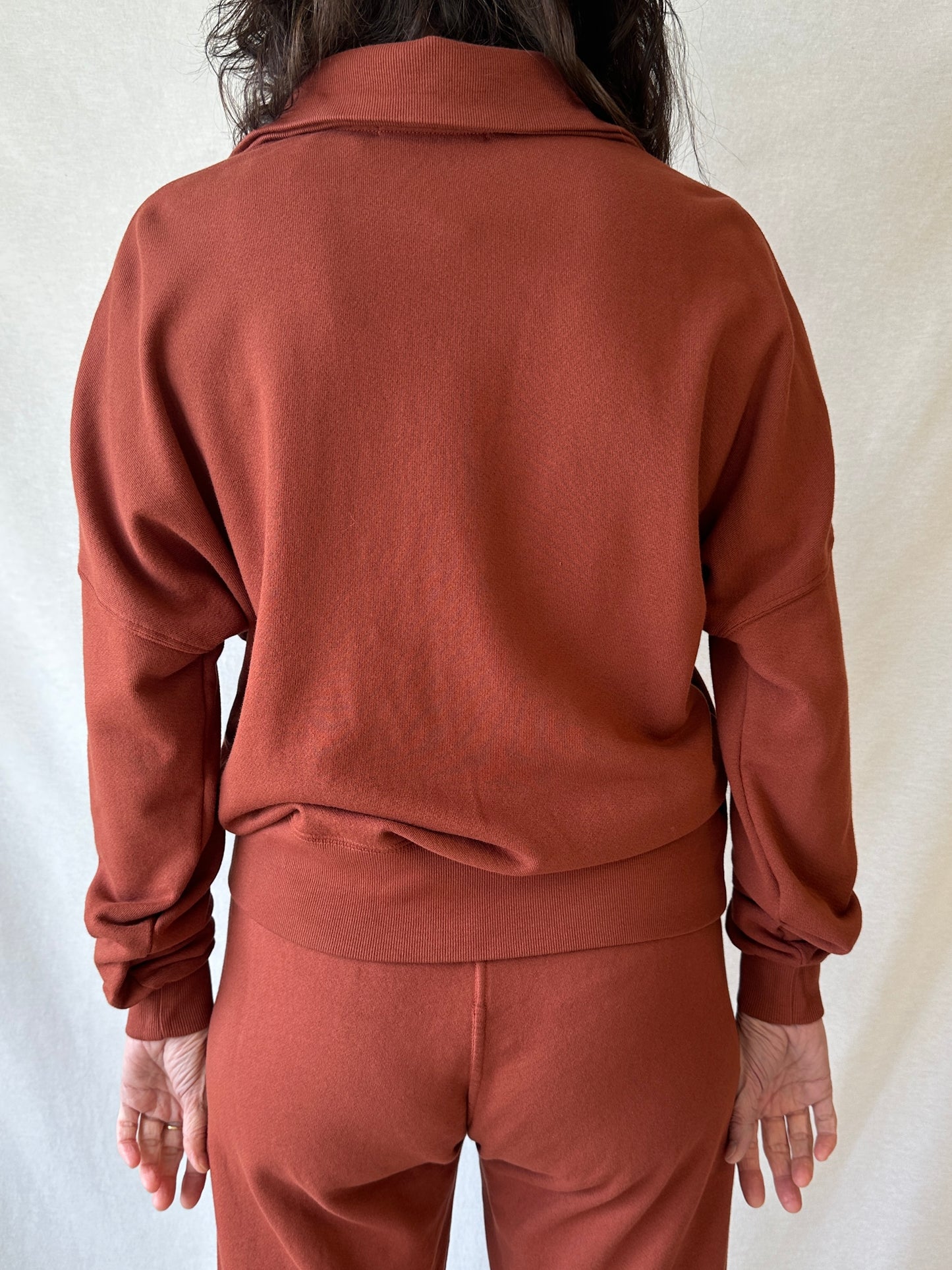 Maren Half Zip Sweatshirt | Russet