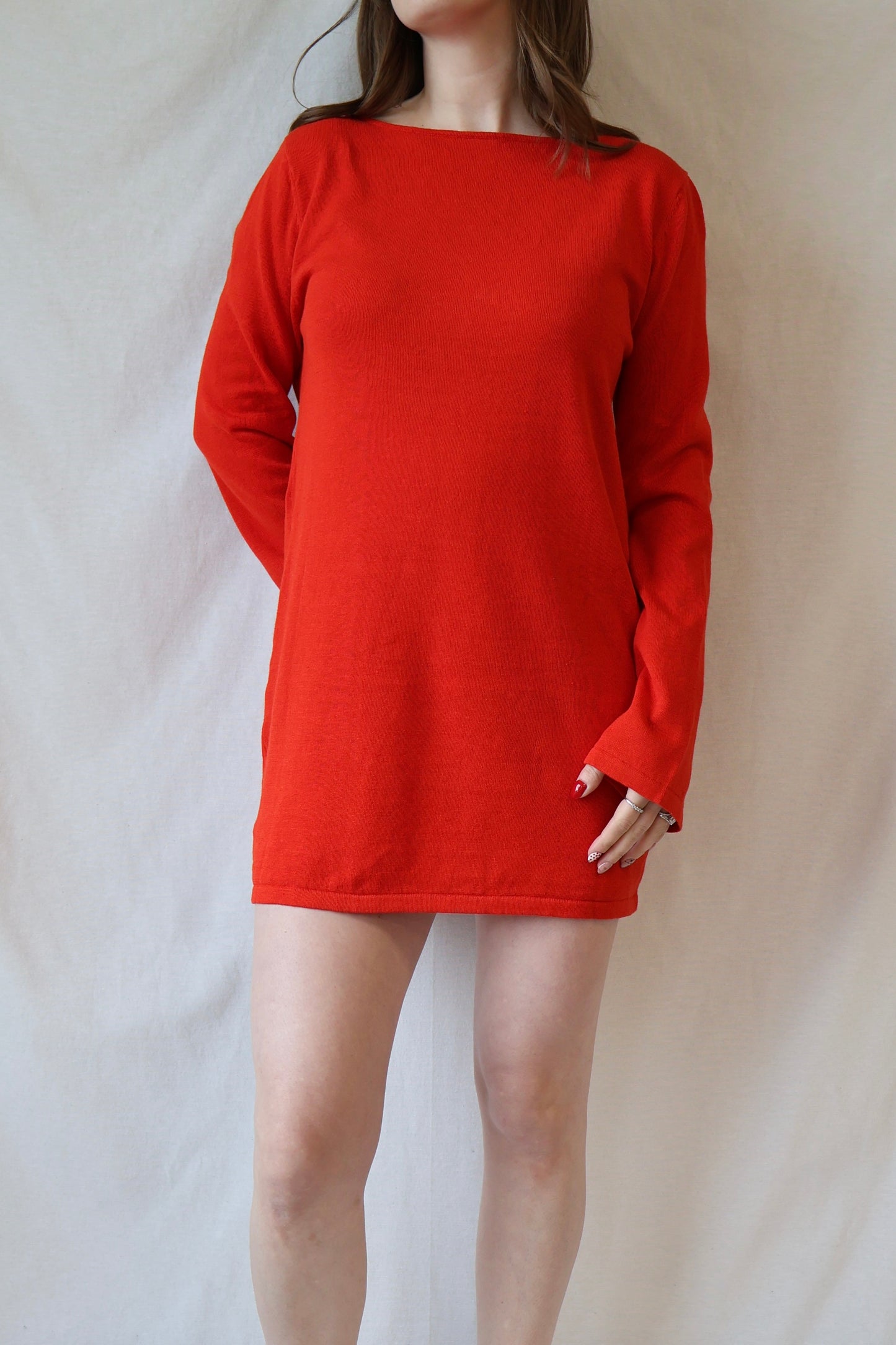 Paloma Reversible Mini Dress | Cherry Red