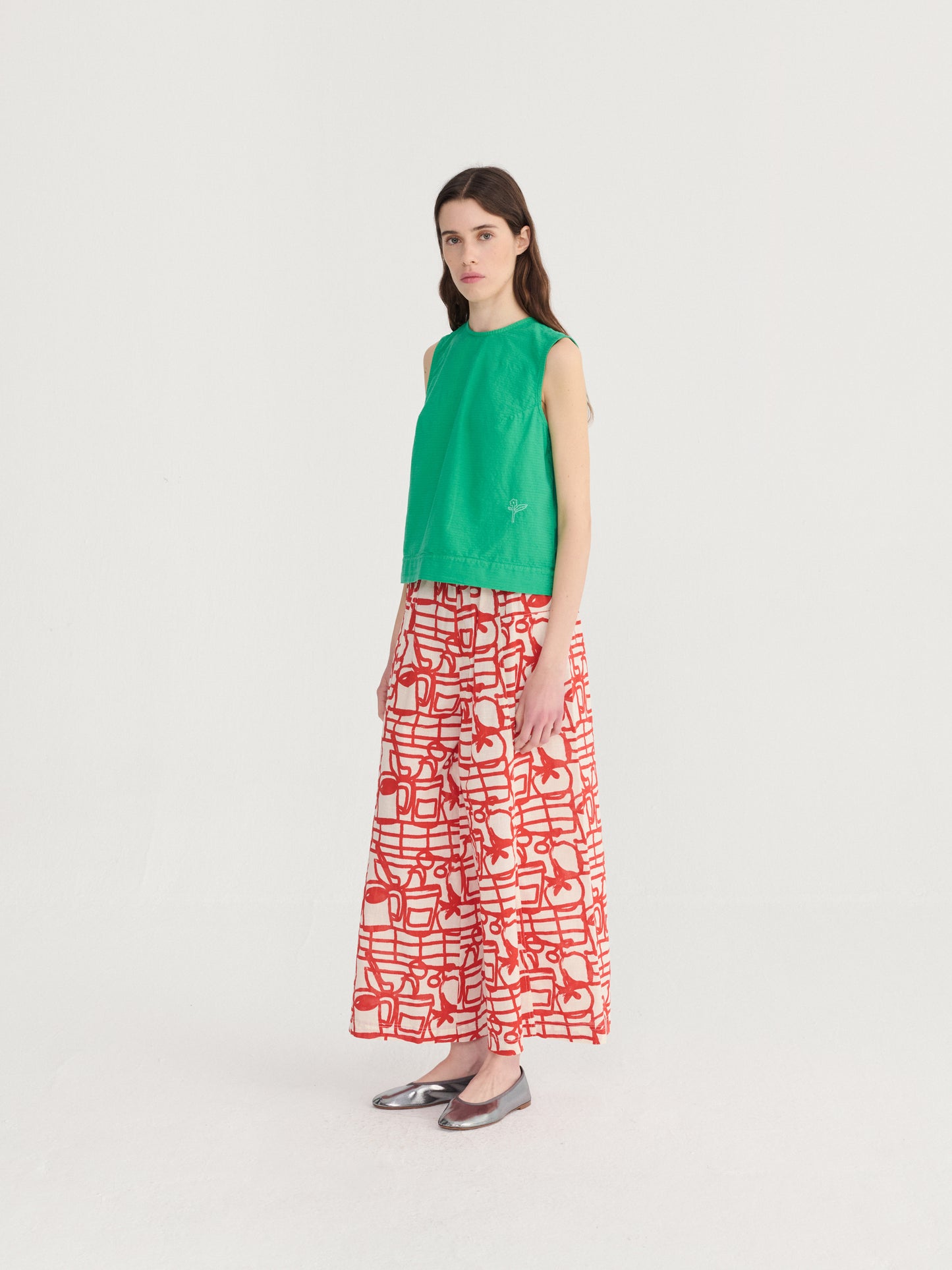 Cookery Cotton Pants | Red