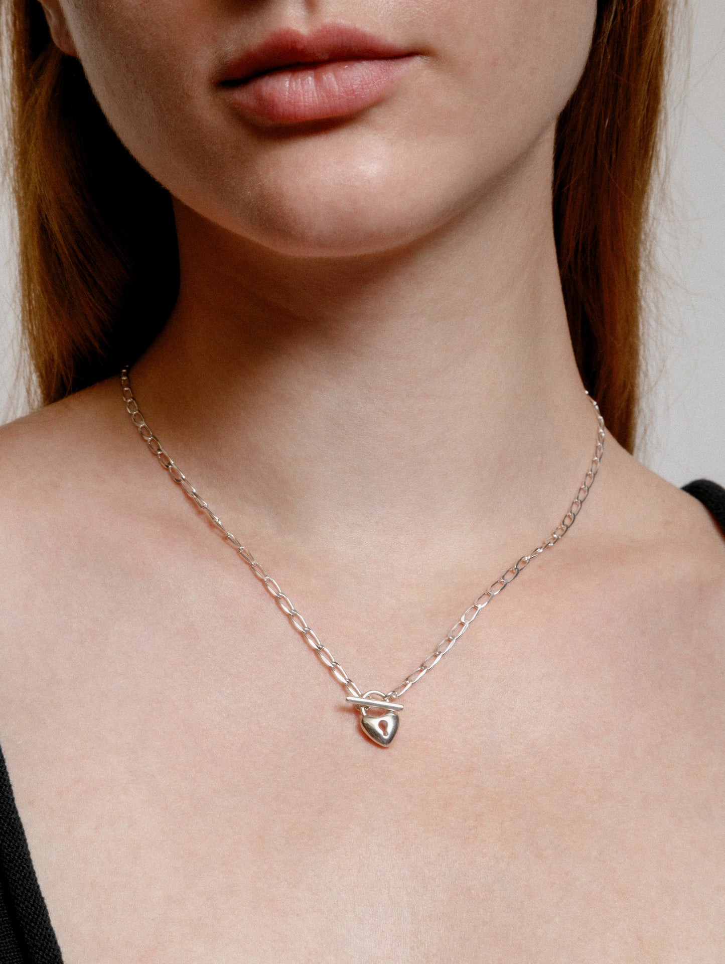 Heart Toggle Necklace | Sterling Silver
