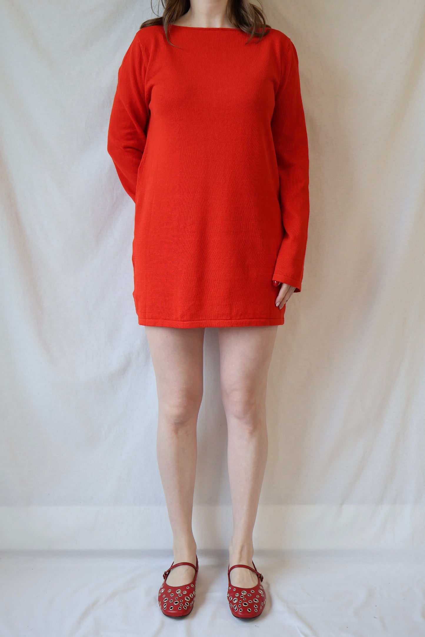 Paloma Reversible Mini Dress | Cherry Red