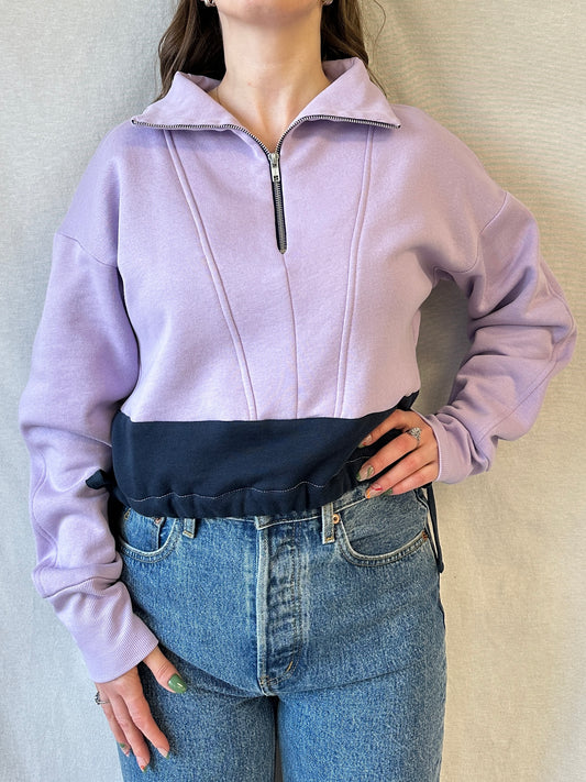 Jaro Cropped Sweatshirt | Lilac