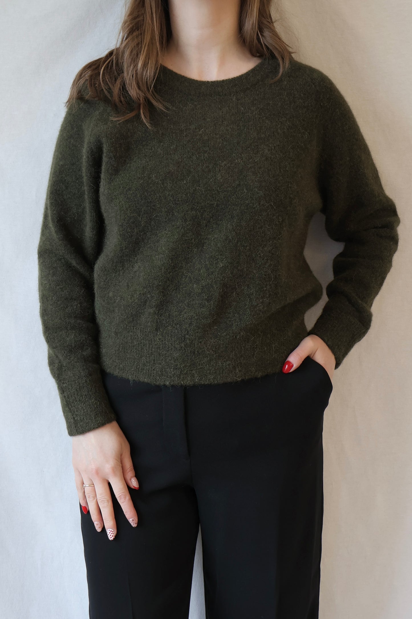 Nor Cropped Sweater | Deep Forest