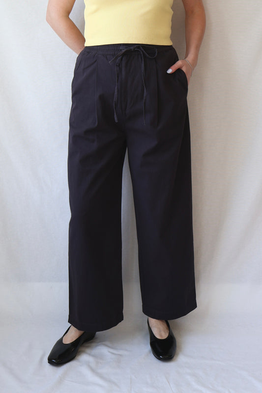 Tie Trouser | Faded Black