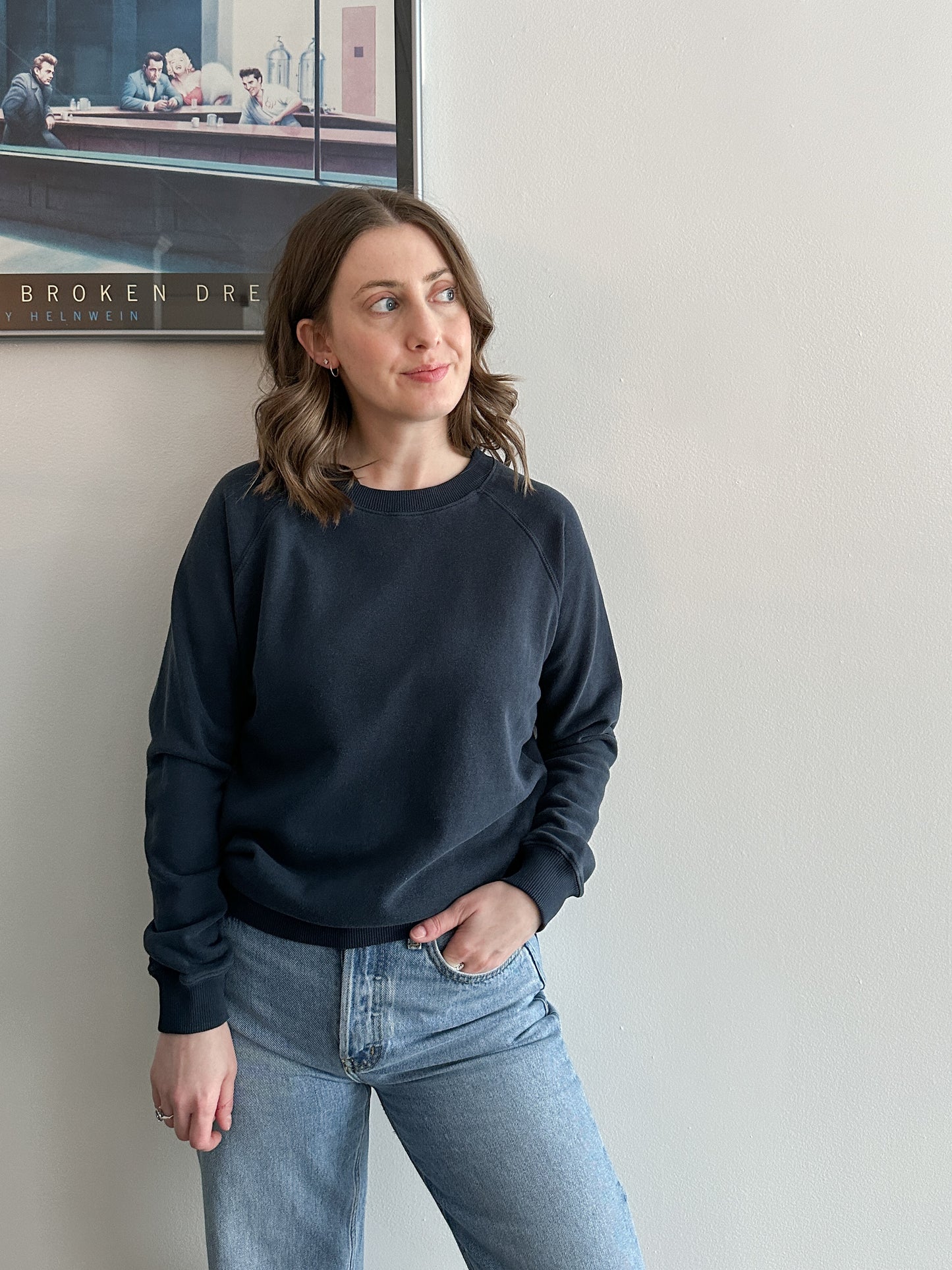 Bonfire Raglan Sweatshirt | Navy