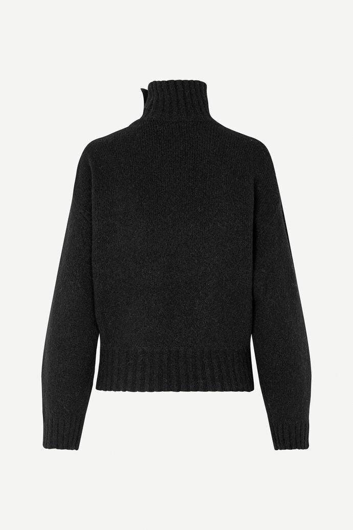 Mandie Mock Neck Sweater | Black
