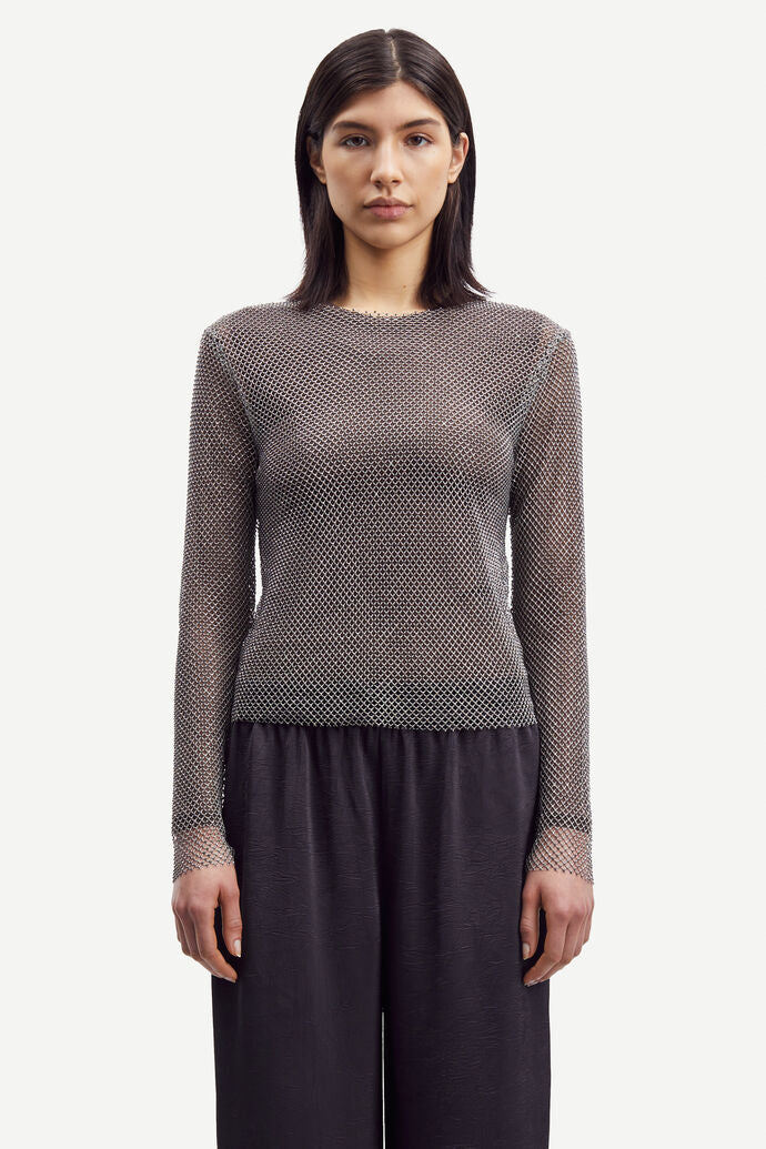 Magda Blouse | Grey Crystal