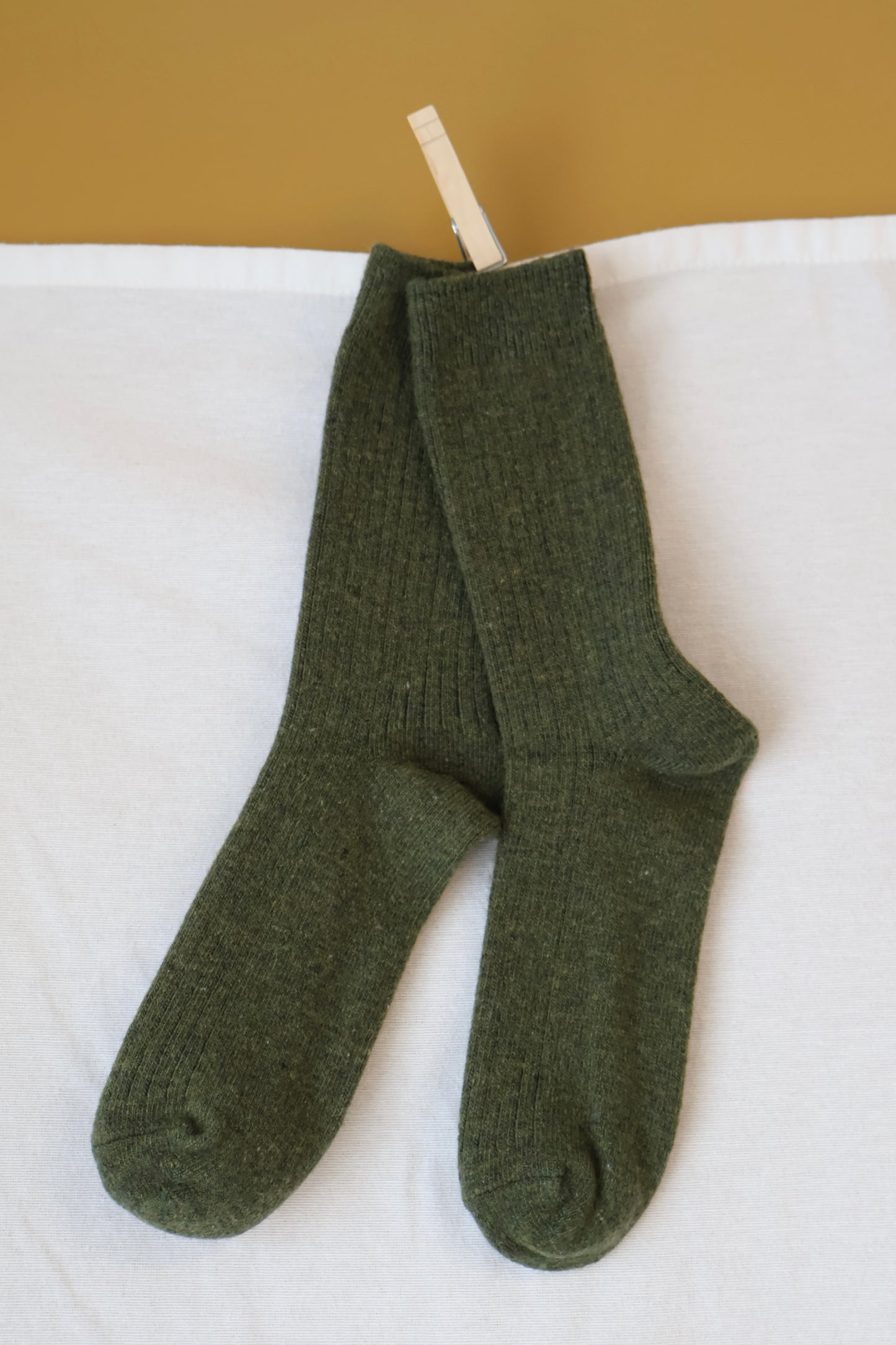 Ribbed Cashmere Blend Socks