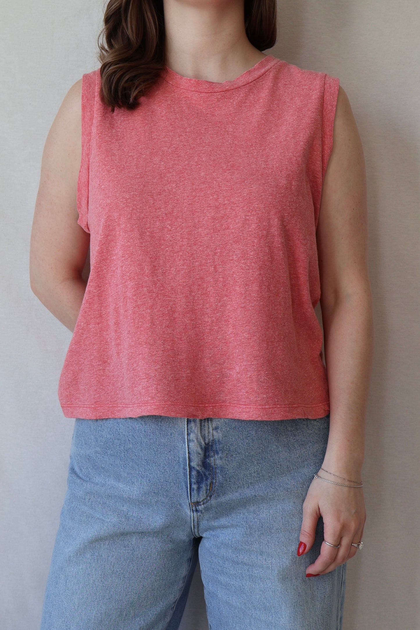 Heathered Phoenix Tee | Sunset Coral