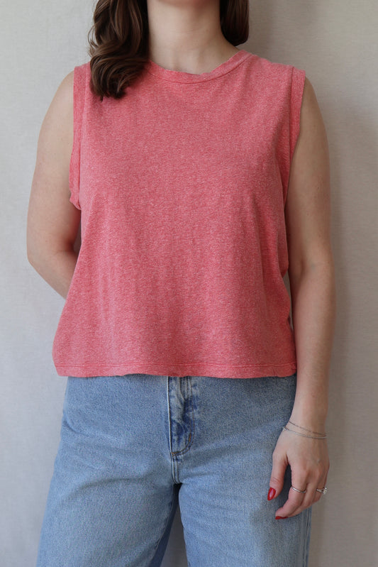 Heathered Phoenix Tee | Sunset Coral