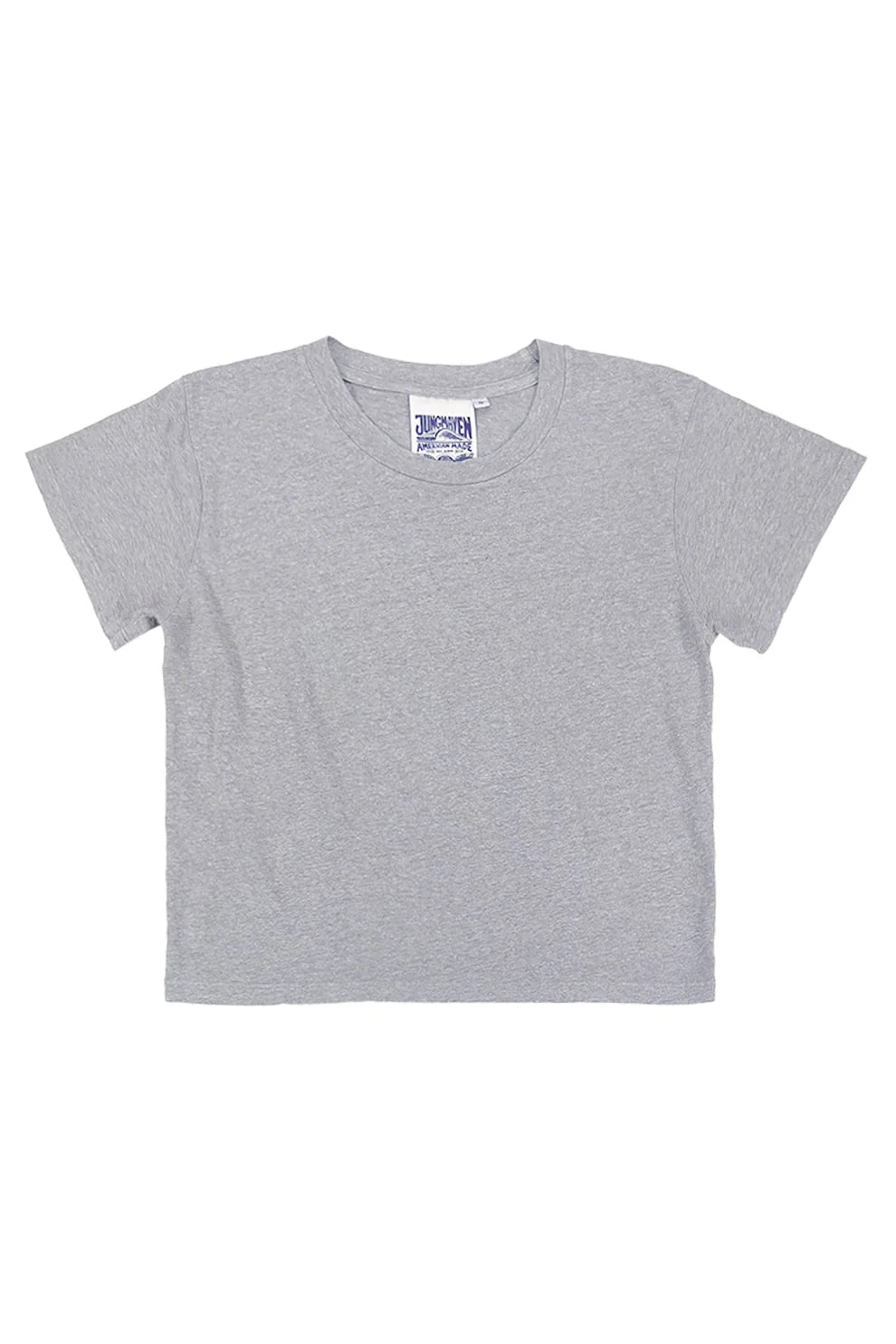 Cropped Heathered Lorel Tee | Athletic Gray