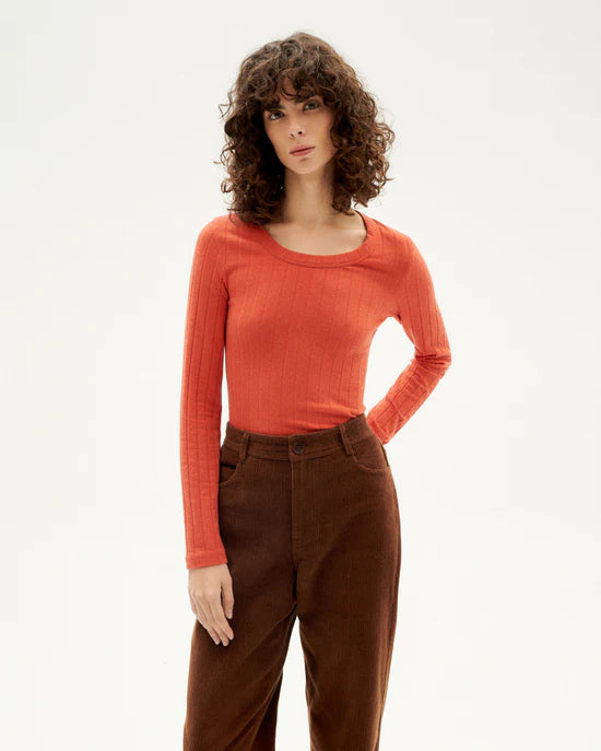 Casilda Long Sleeve | Pumpkin