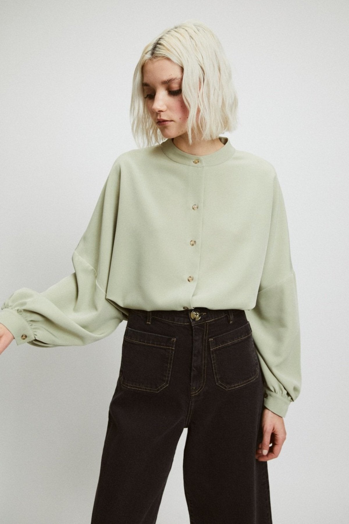 Miller Blouse | Dirty Green