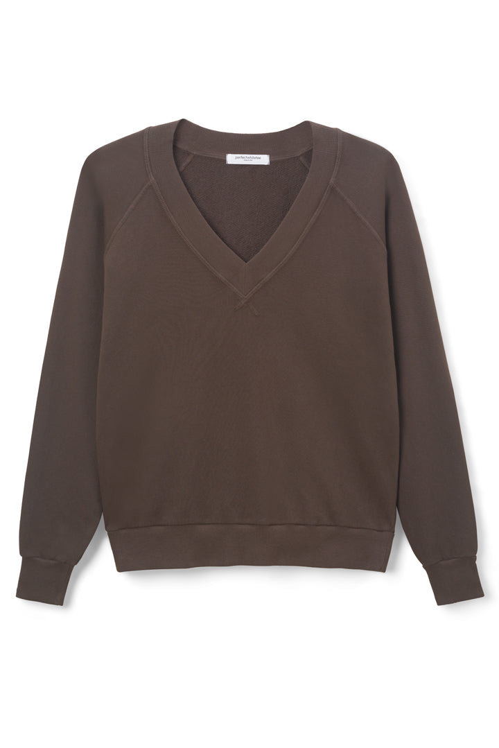 Sinead V-Neck Sweatshirt | Cafe