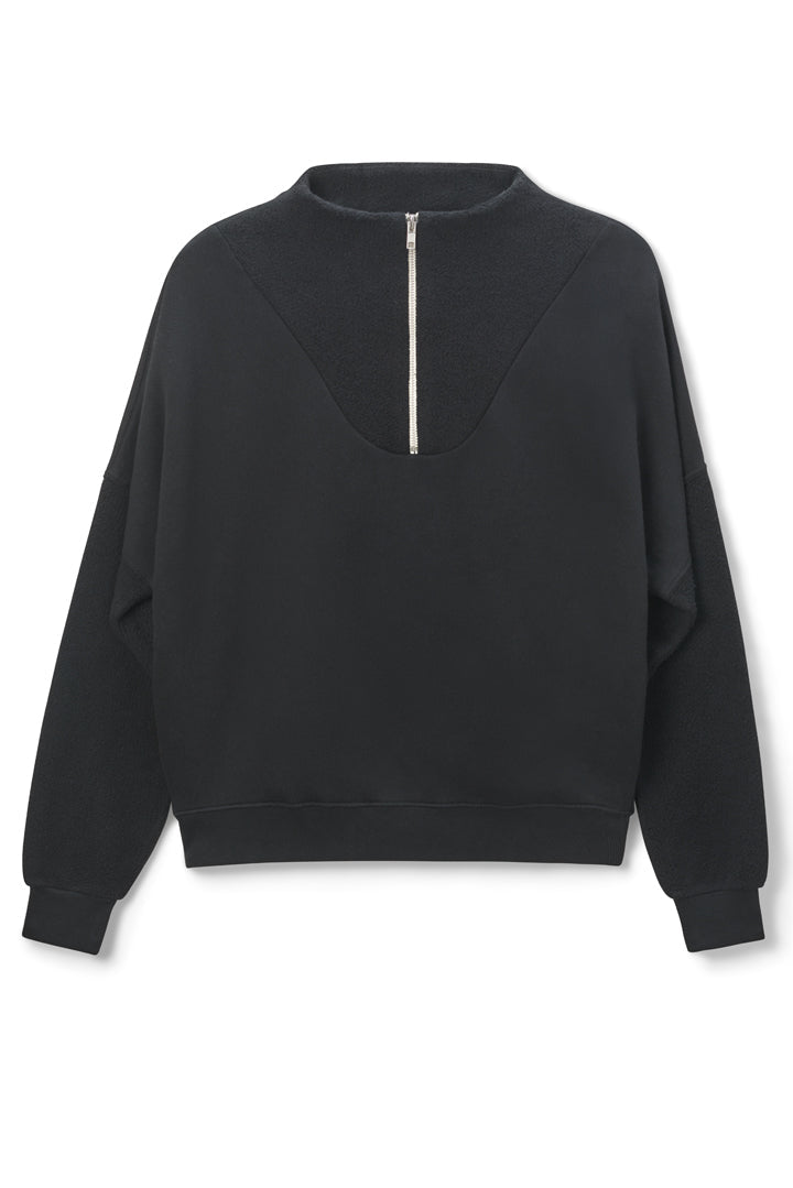 Tyra 1/4 Zip Pullover | Vintage Black