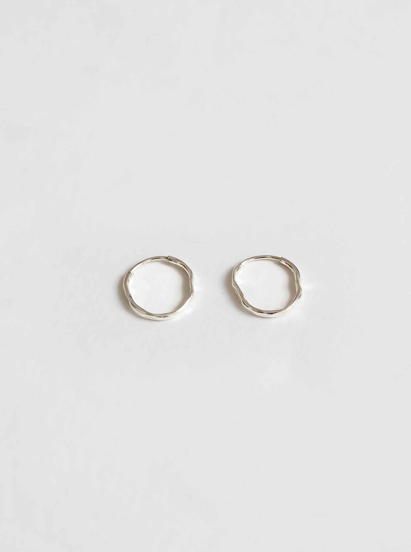 Organic Hoops | Sterling Silver
