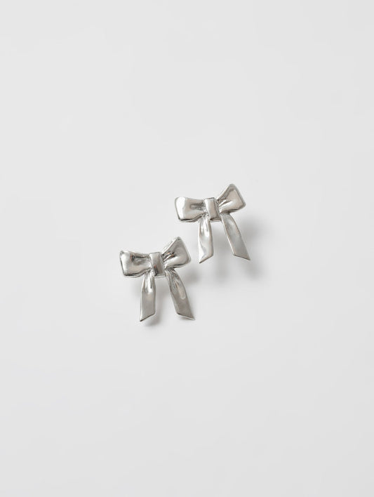 Small Ruby Studs | Silver