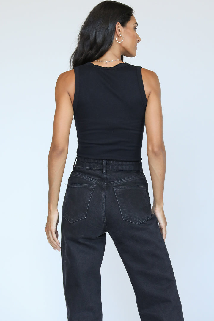 Jordan U-Neck Tank | True Black