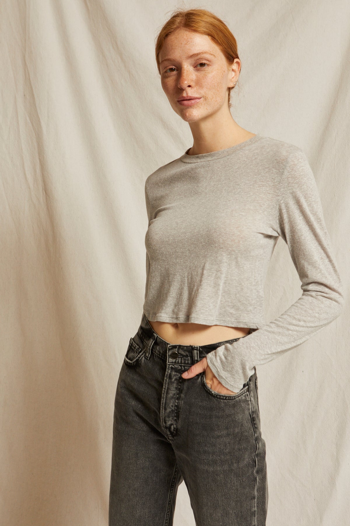 Raquel Long Sleeve | Heather Grey