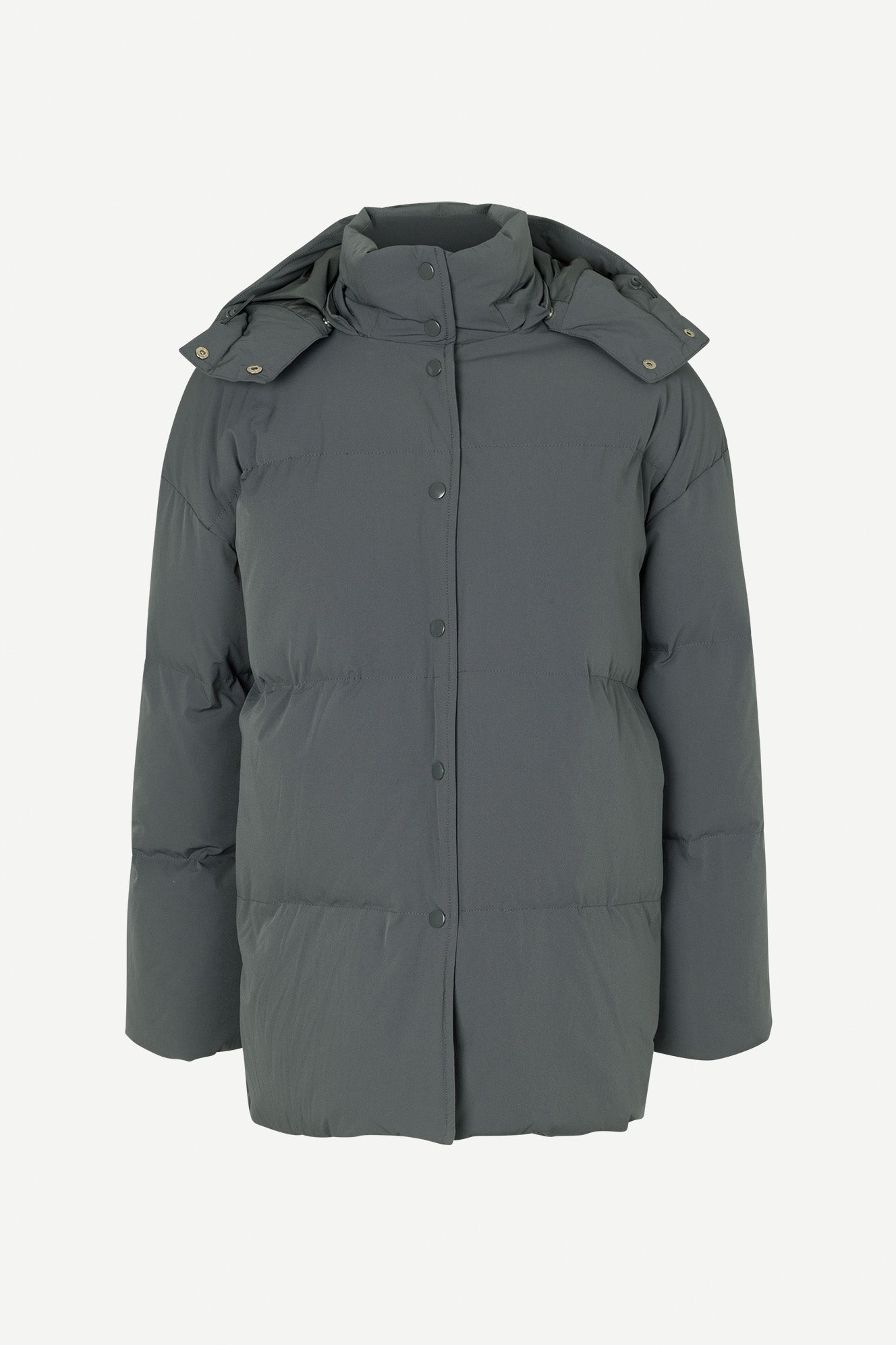 Hana Drawstring Coat | Iron Gate