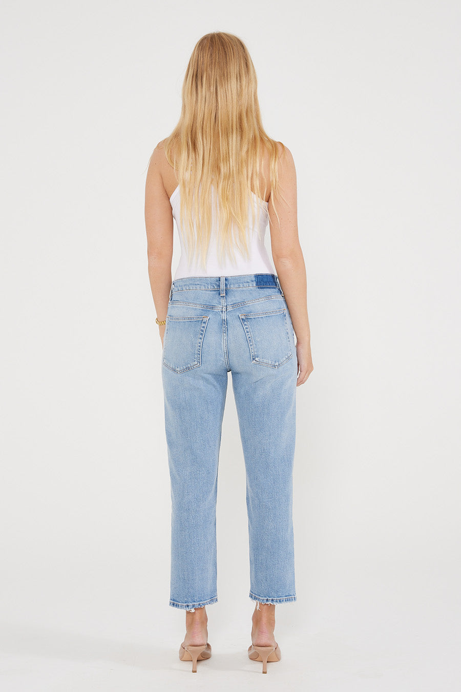 Rae Mid Rise Crop | River Cliff