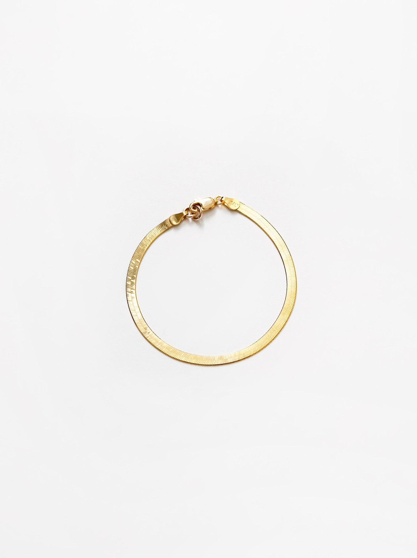 Herringbone Bracelet | Gold