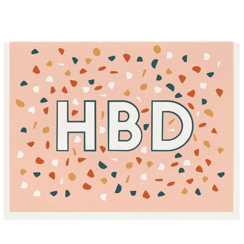 HBD Terrazzo Card