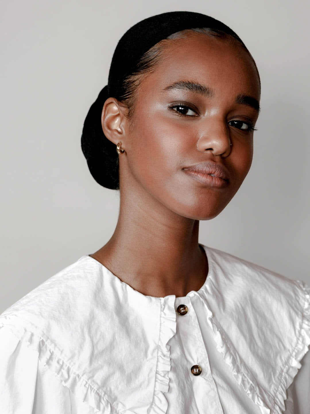 Small Abbie Hoops | Gold