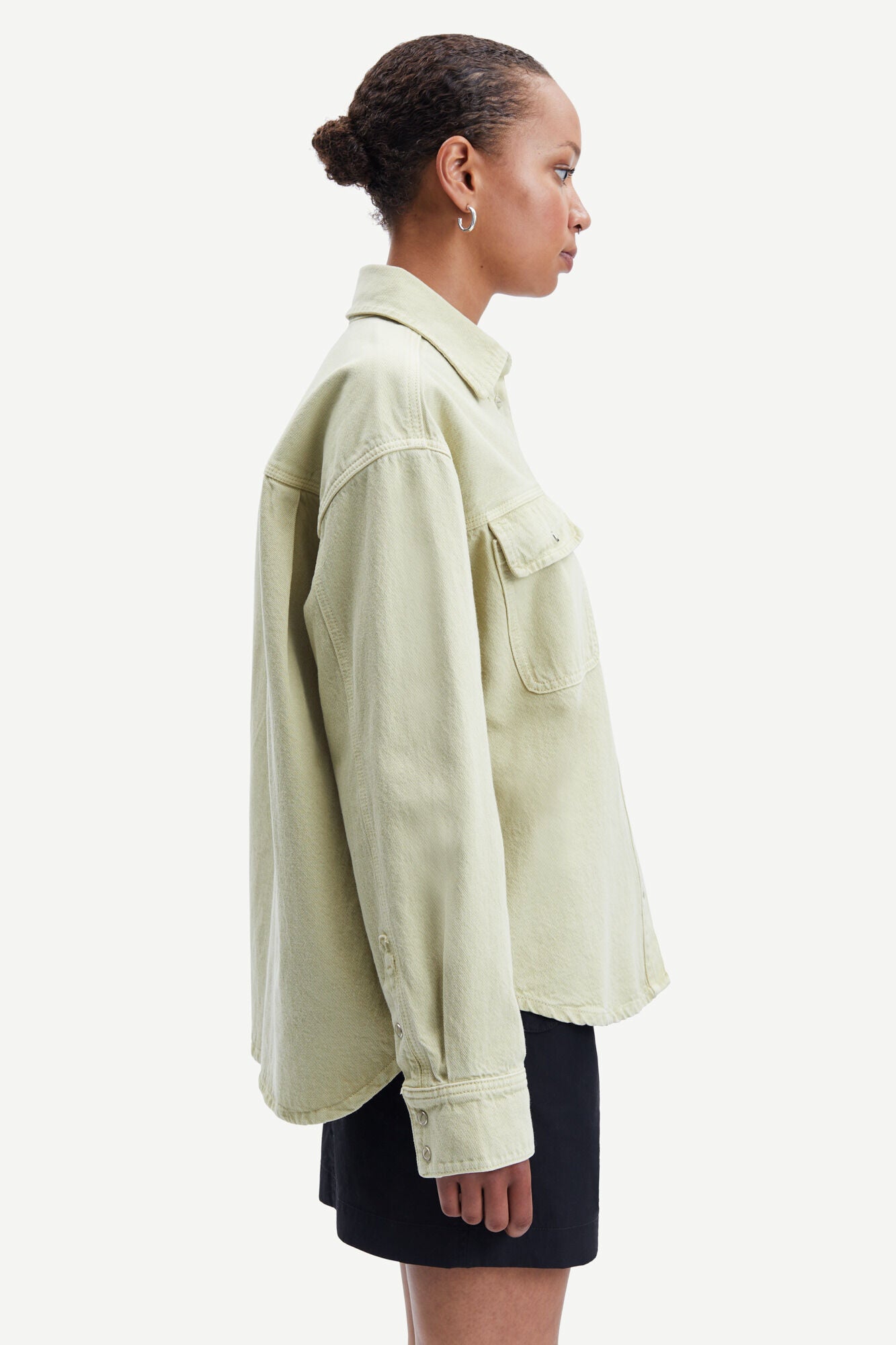 Ellen Denim Jacket | Sage Green