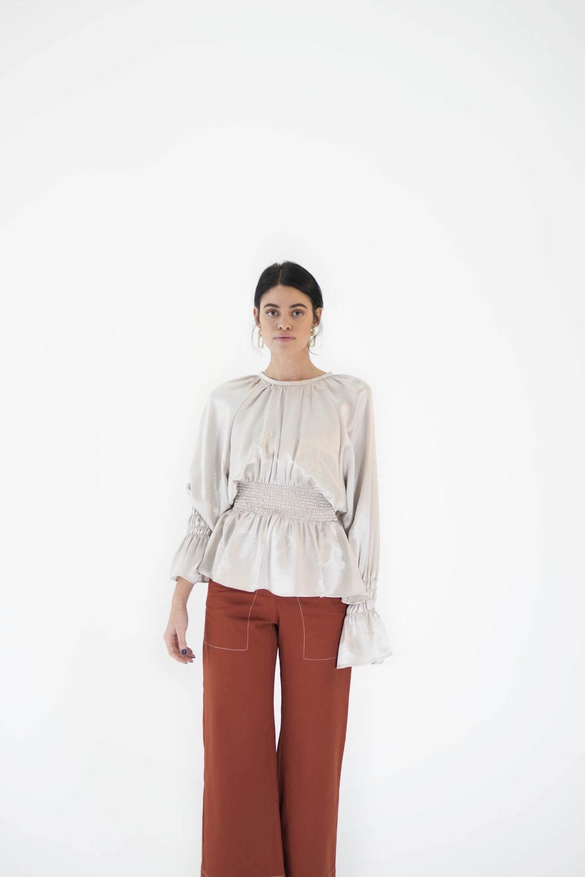 Belle Blouse | Silver