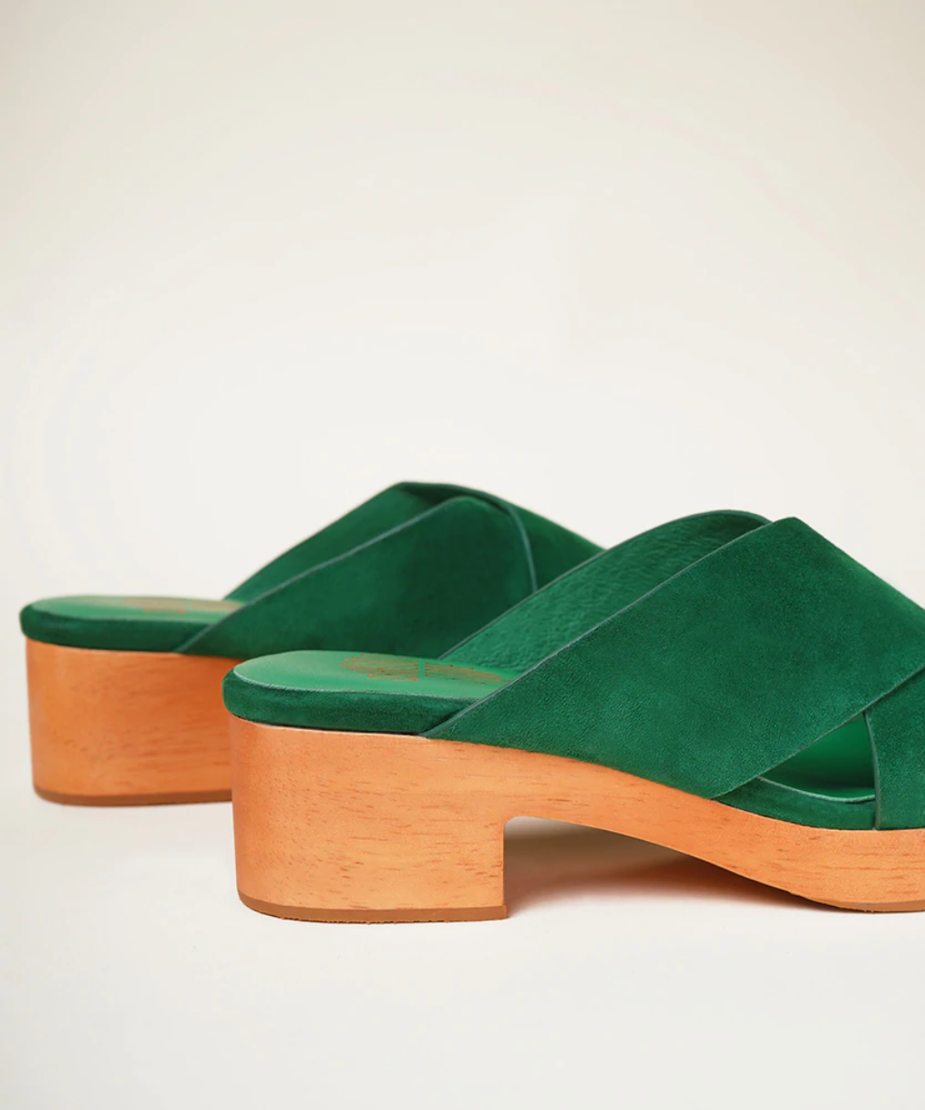 Amos Clog Sandal | Grass