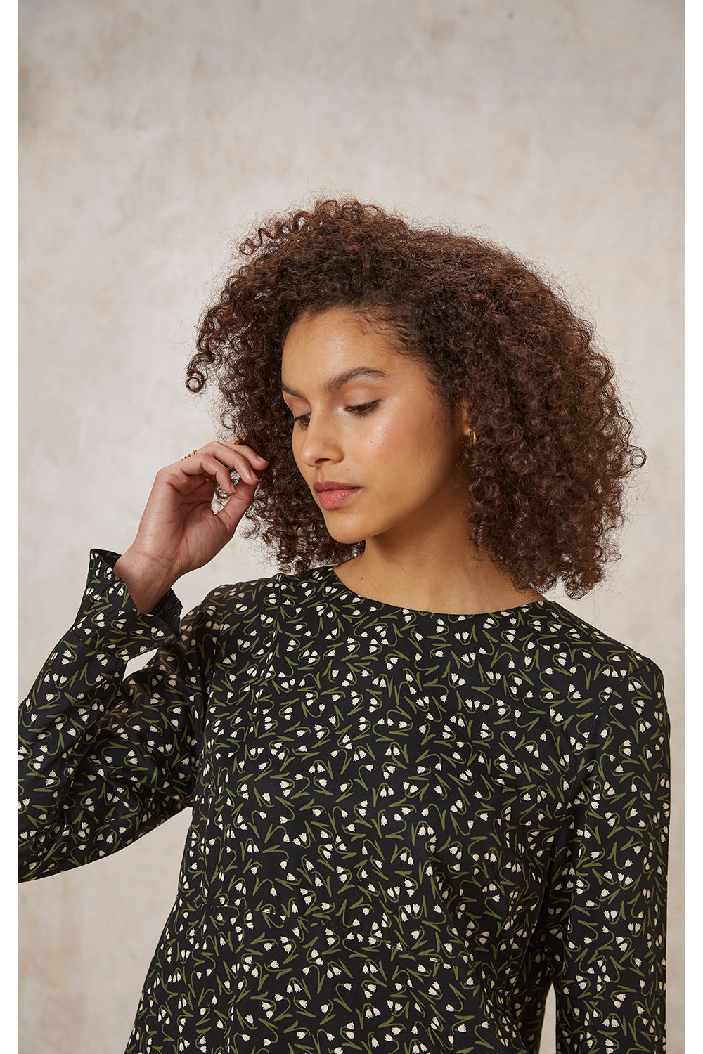 Lola Snowdrop Dress | Black