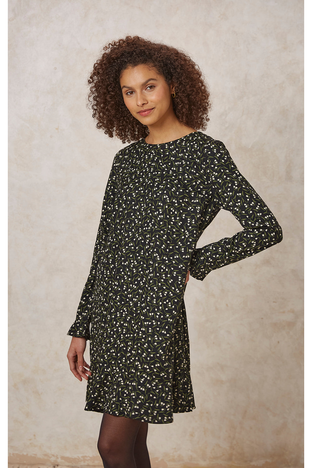Lola Snowdrop Dress | Black