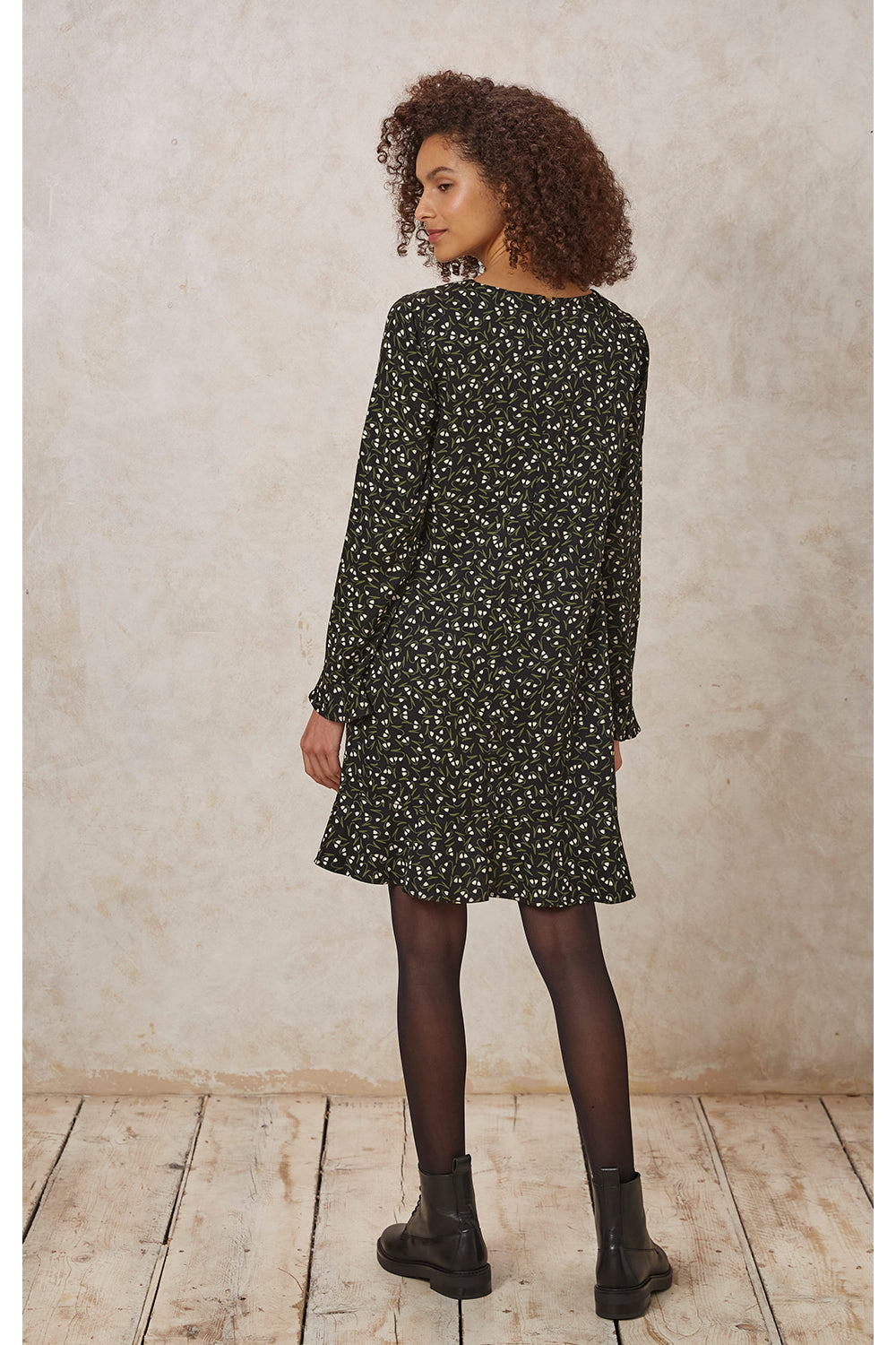 Lola Snowdrop Dress | Black