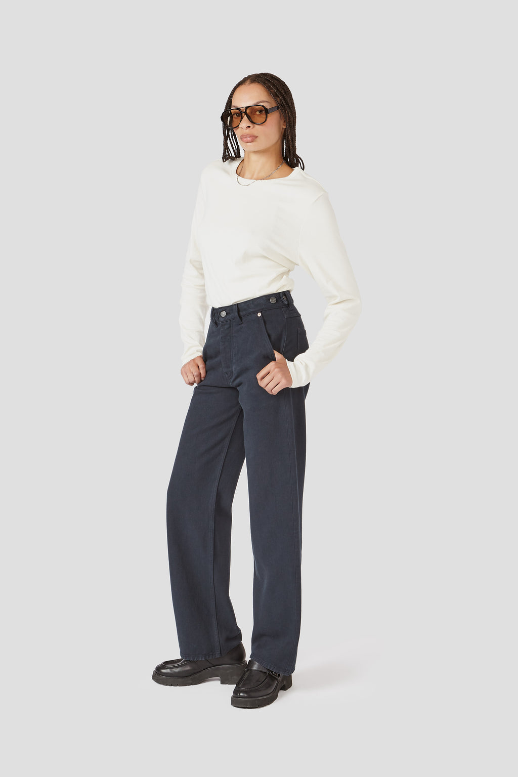 Archie Adjustable Pants | Indigo