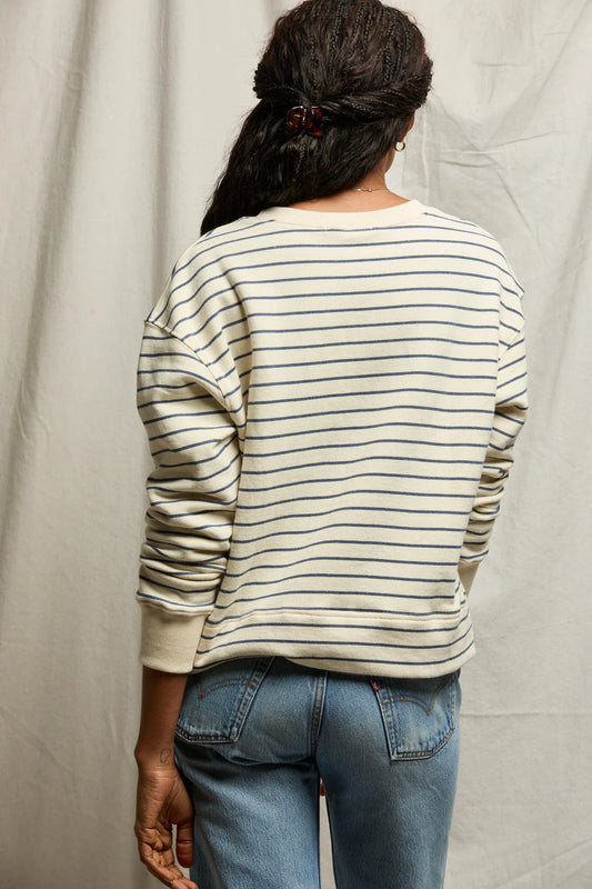 Tyler Crewneck Sweatshirt | Night Stripe