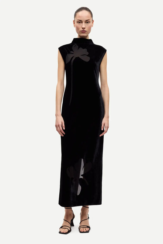 Sakalani Dress | Black Velvet