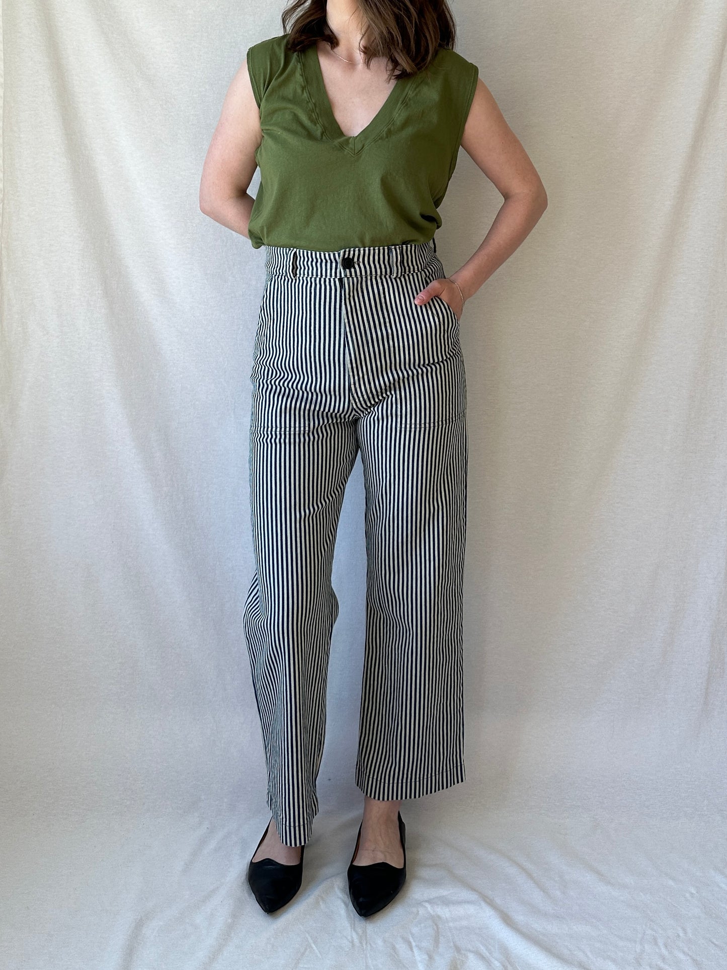 Smithy Pant | Natural Stripe