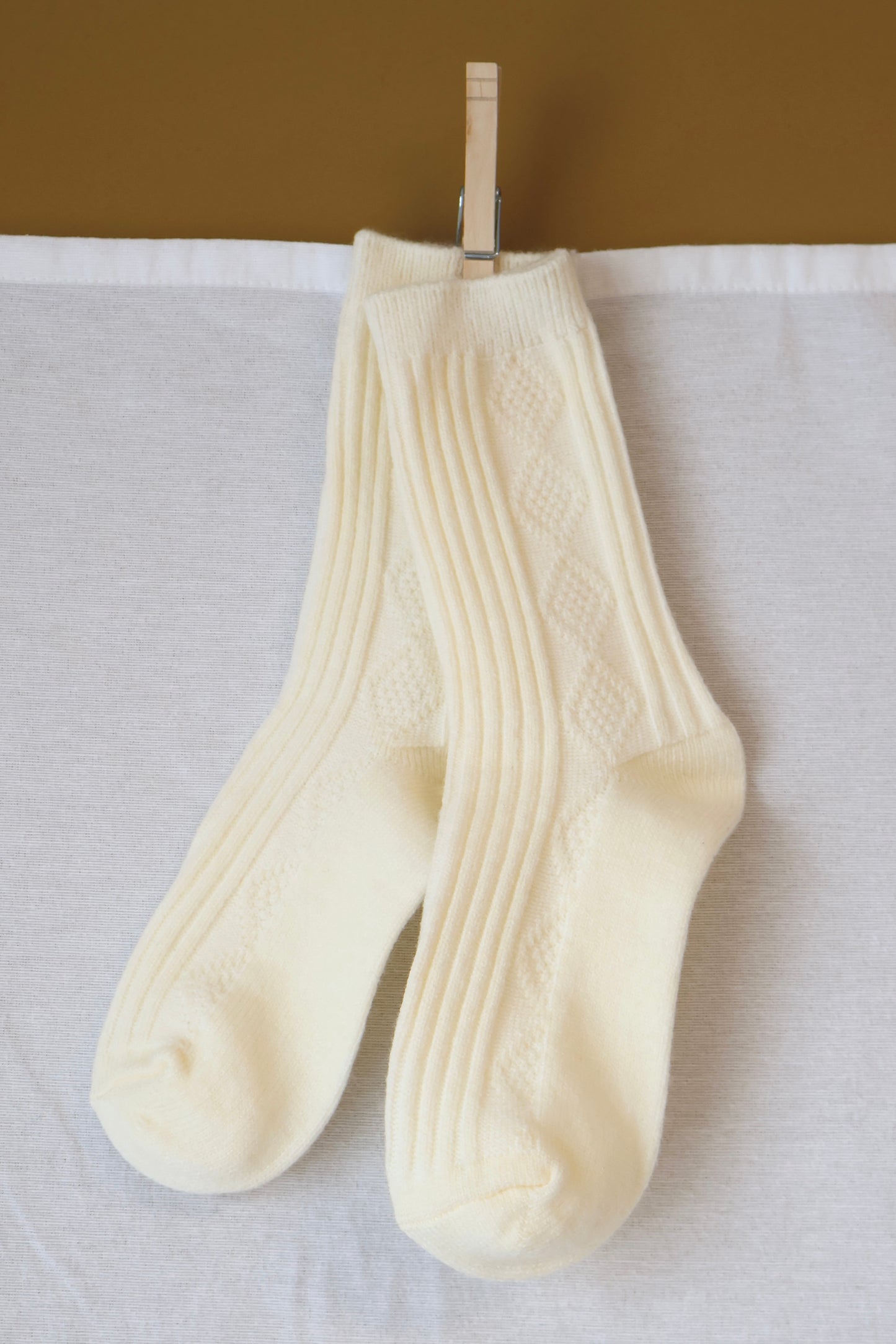 Cashmere Blend Crew Socks